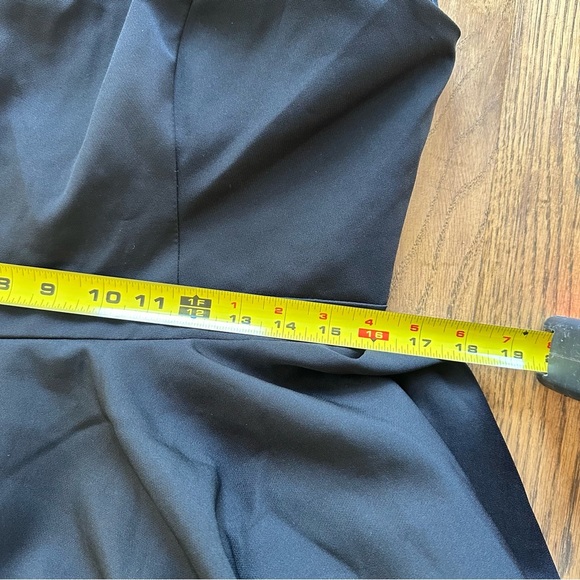 NWOT MAC DUGGAL Black 49106 Square Neck A Line Mini Dress Rhinestone Strap Sz 10 - Picture 15 of 16